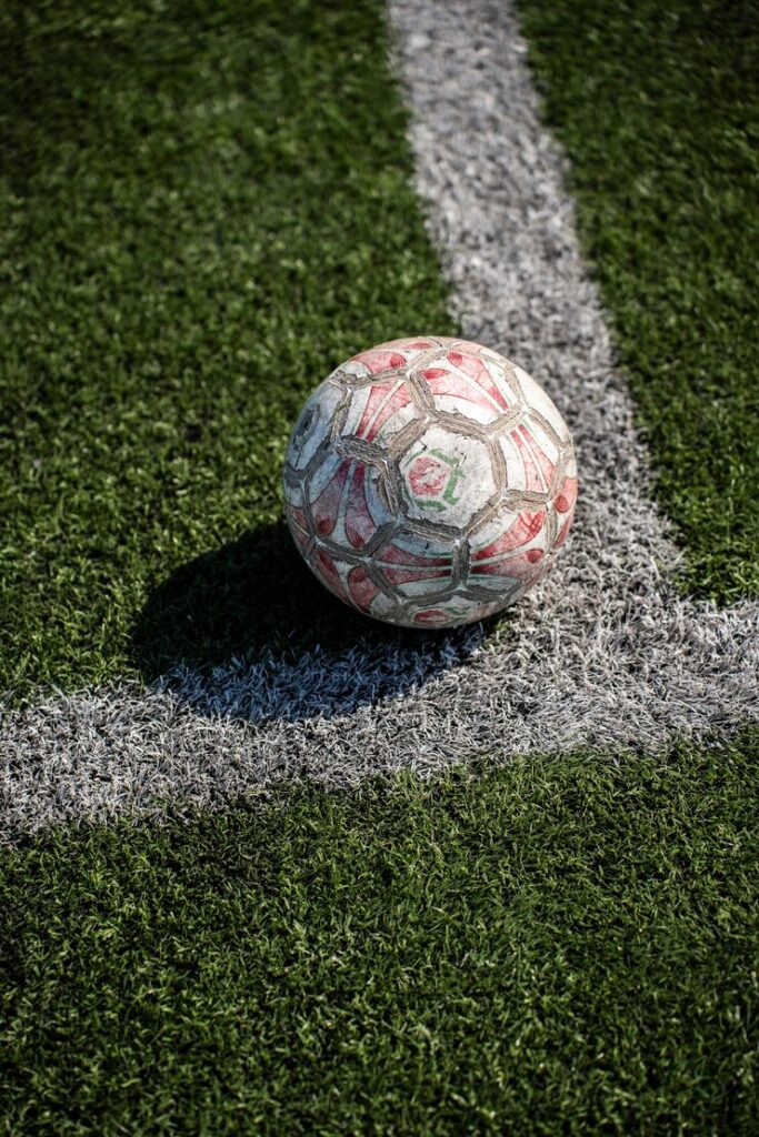 Terrain de football en plongée
